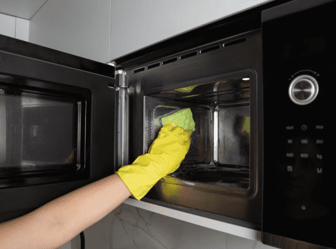 microwave clening